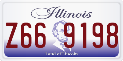 IL license plate Z669198
