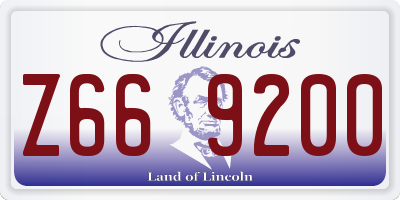 IL license plate Z669200