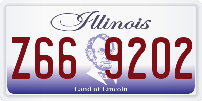 IL license plate Z669202