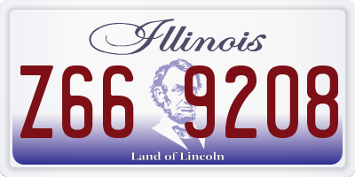 IL license plate Z669208