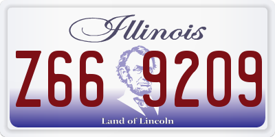 IL license plate Z669209