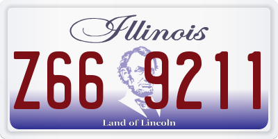 IL license plate Z669211