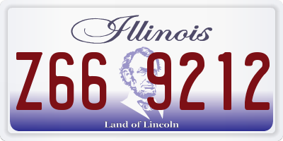 IL license plate Z669212