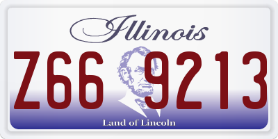 IL license plate Z669213