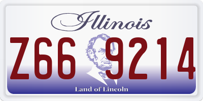 IL license plate Z669214