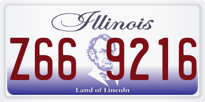IL license plate Z669216