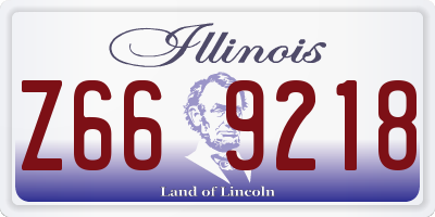 IL license plate Z669218