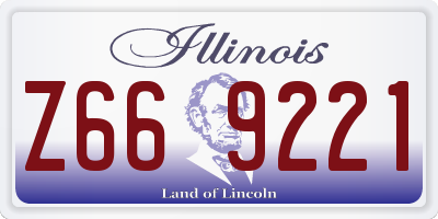 IL license plate Z669221