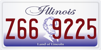 IL license plate Z669225