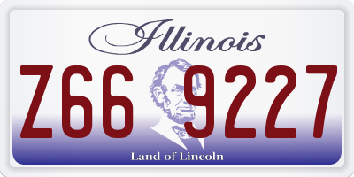 IL license plate Z669227