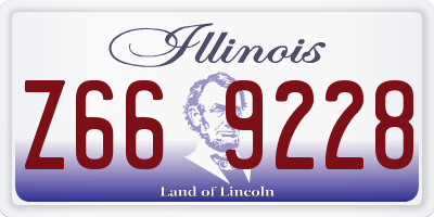 IL license plate Z669228