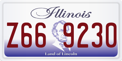 IL license plate Z669230