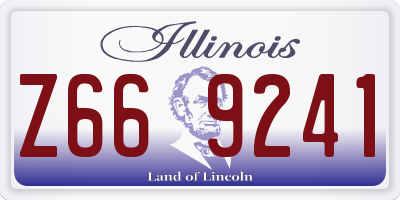IL license plate Z669241