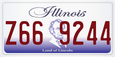 IL license plate Z669244