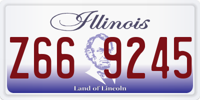 IL license plate Z669245