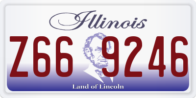 IL license plate Z669246