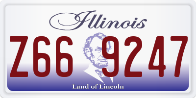 IL license plate Z669247