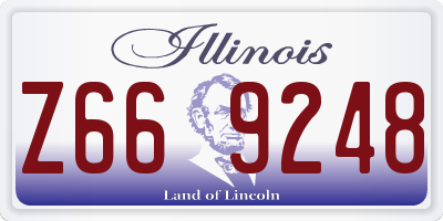 IL license plate Z669248
