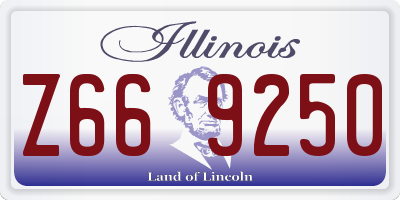 IL license plate Z669250