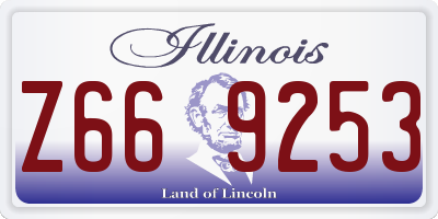 IL license plate Z669253