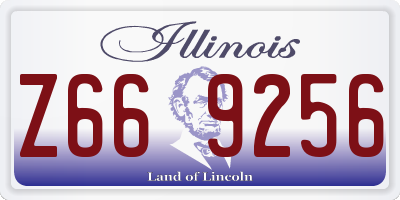 IL license plate Z669256