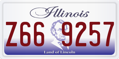 IL license plate Z669257