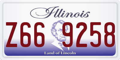 IL license plate Z669258
