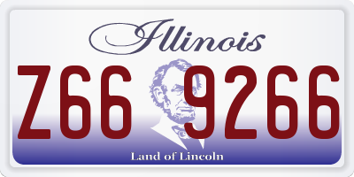 IL license plate Z669266