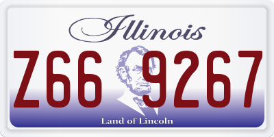 IL license plate Z669267