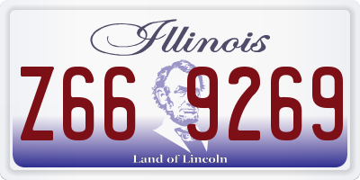 IL license plate Z669269