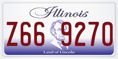 IL license plate Z669270