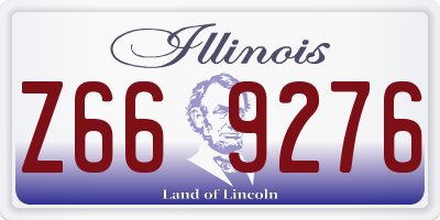 IL license plate Z669276