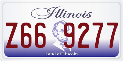 IL license plate Z669277