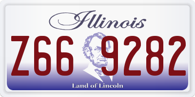 IL license plate Z669282