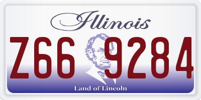 IL license plate Z669284