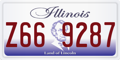 IL license plate Z669287