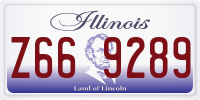 IL license plate Z669289