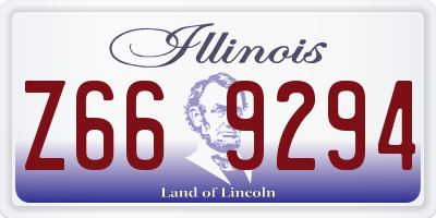 IL license plate Z669294