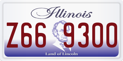 IL license plate Z669300