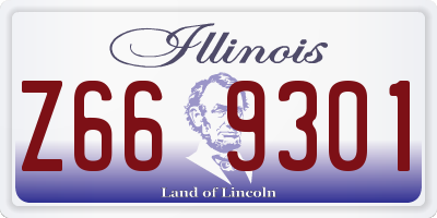 IL license plate Z669301
