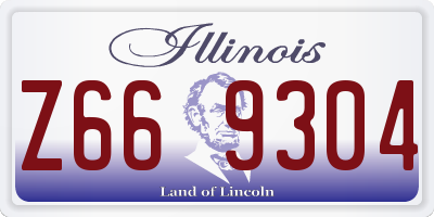 IL license plate Z669304
