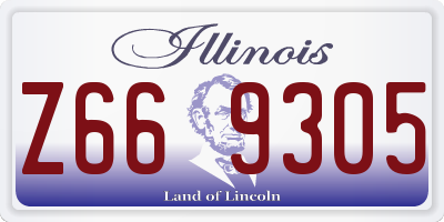 IL license plate Z669305