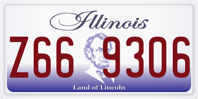 IL license plate Z669306