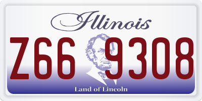 IL license plate Z669308