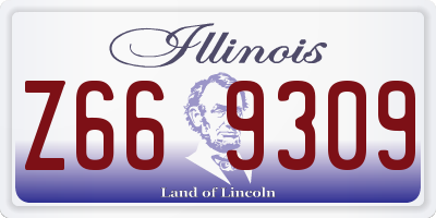 IL license plate Z669309
