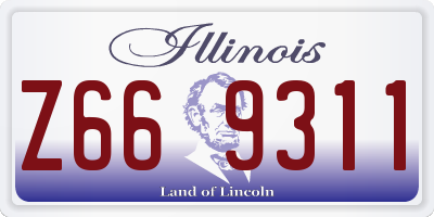 IL license plate Z669311