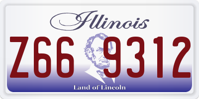 IL license plate Z669312