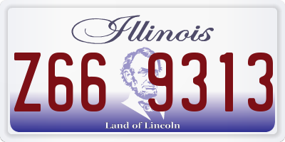 IL license plate Z669313