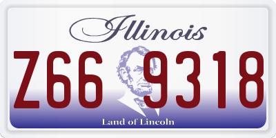 IL license plate Z669318