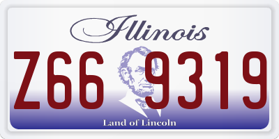 IL license plate Z669319